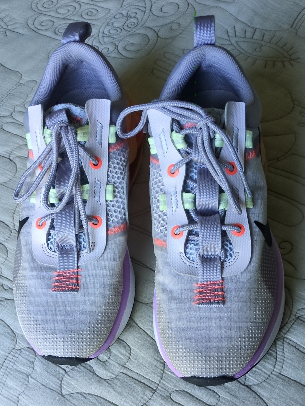 Nike Air Venice 2021 Women’s Sneakers — Light Lavender with Coral & Lime Accents